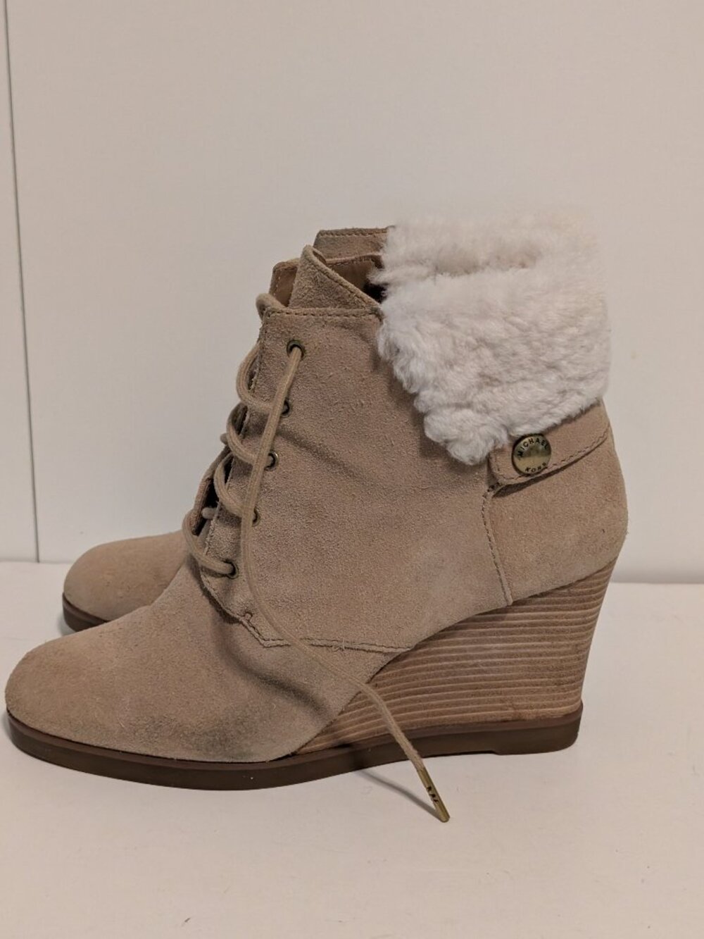 Michael Kors Carrigan wedge booties - 8.5